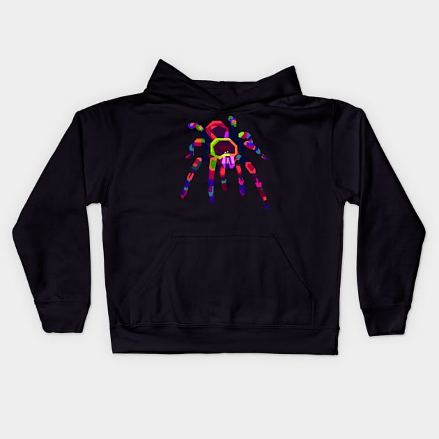 Rainbow Tarantula - No Shadow Kids Hoodie by Eux